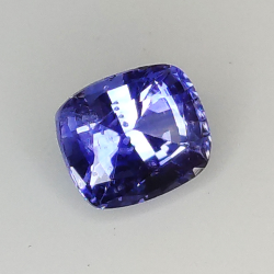 0.98ct Blue Sapphire cushion cut 5.9x4.9mm