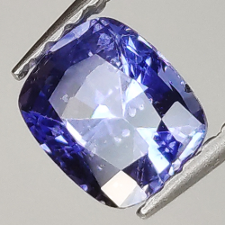 0,98ct Blauer Saphir Kissenschliff 5,9x4,9mm