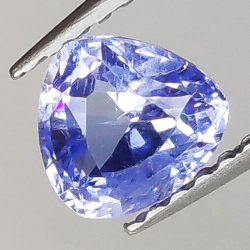 1,07ct Blauer Saphir trilliantschliff 5,7x5,4mm