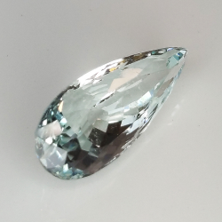 5.88ct Aigue-marine coupe poire 18.3x7.9mm