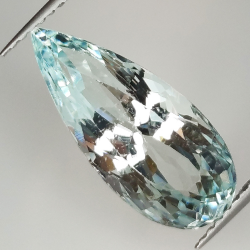 5.88ct Acquamarina taglio pera 18.3x7.9mm