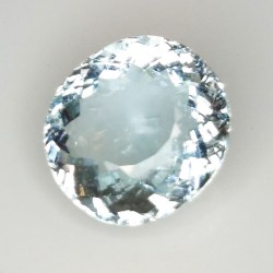 6.62ct Acquamarina taglio ovale 12.5x11.5mm