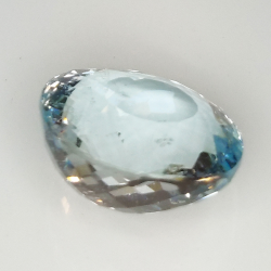 6.62ct Aquamarine oval cut 12.5x11.5mm