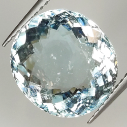 6.62ct Acquamarina taglio ovale 12.5x11.5mm