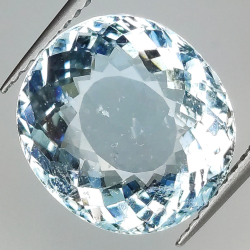 6.62ct Aquamarine oval cut 12.5x11.5mm