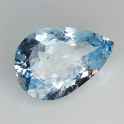 7.22ct Aguamarina talla pera 18.1x12.0mm