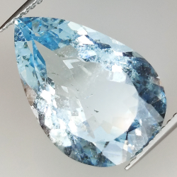 7.22ct Acquamarina taglio pera 18.1x12.0mm