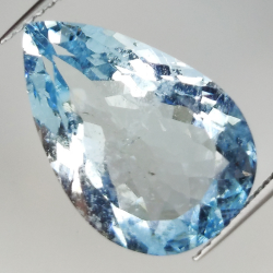 7.22ct Aquamarine pear cut 18.1x12.0mm