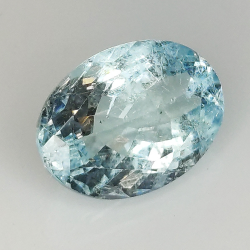 4.20ct Aquamarine oval cut 12.5x9.1mm