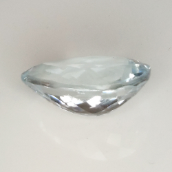 4.01ct Aigue-marine coupe poire 13.6x9.1mm