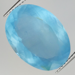 12.36ct Aquamarine oval cut 17.8x13.0mm