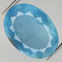 12.36ct Aquamarine oval cut 17.8x13.0mm