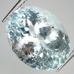 6.34ct Aquamarine oval cut 13.8x10.7mm