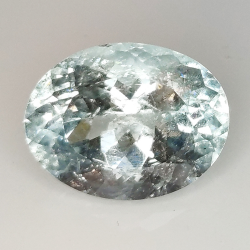 6.34ct Acquamarina taglio ovale 13.8x10.7mm