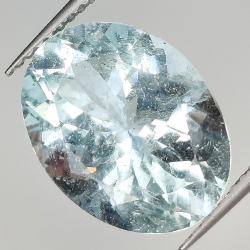 6.65ct Aquamarine oval cut 14.5x11.0mm