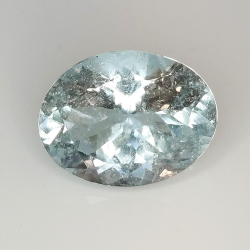 6.65ct Acquamarina taglio ovale 14.5x11.0mm