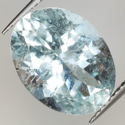 6.65ct Aquamarine oval cut 14.5x11.0mm