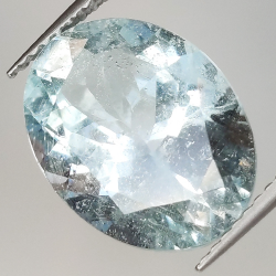 6,65ct Aquamarin Ovalschliff 14,5x11,0mm