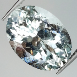 4.31ct Aquamarine oval cut 12.6x9.3mm