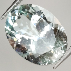 4.31ct Aguamarina talla oval 12.6x9.3mm