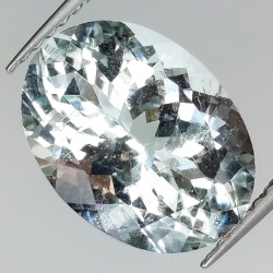 4.31ct Aquamarine oval cut 12.6x9.3mm