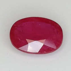 1.15ct Rubis certifié coupe ovale 8,0x6,1 mm