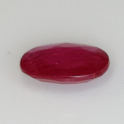 1.15ct Ruby certified oval cut 8.0x6.1 mm