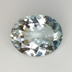 4.39ct Acquamarina taglio ovale 13.4x10.4mm