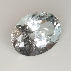 3.28ct Acquamarina taglio ovale 11.8x8.9mm