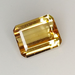 1.73ct Champagne Topaz emerald cut 7.6x5.9mm