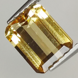 1.73ct Champagne Topaz emerald cut 7.6x5.9mm