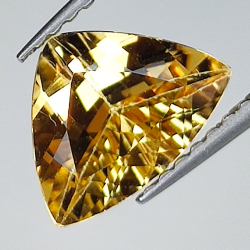 1.64ct Champagne Topaz taglio trillante 9.4x7.1mm