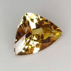 1.64ct Champagner-Topas trillantschliff 9.4x7.1mm