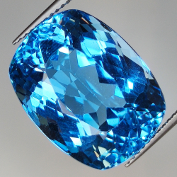 27,35ct Blautopas kissenschliff 19,1x14,7mm