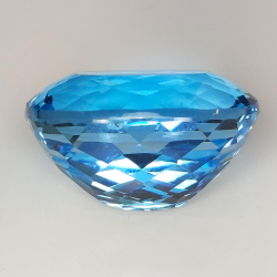 27.35ct Topazio Blu taglio cuscino 19.1x14.7mm