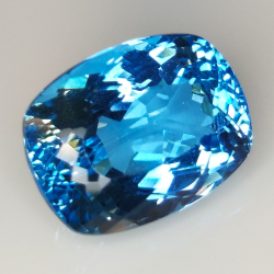 27.35ct Topazio Blu taglio cuscino 19.1x14.7mm