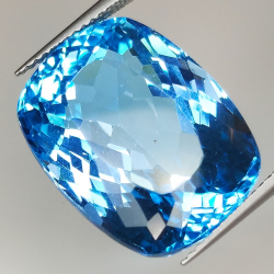 29.56ct Topazio Blu taglio cuscino 19.6x14.9mm