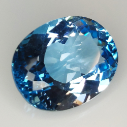 19.41ct Blue Topaz oval cut 18.5x14.4mm