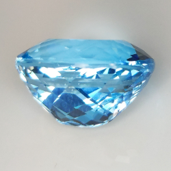 22.68ct Blautopas kissenschliff 17.2x14.3mm