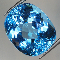 22.68ct Topacio Azul talla cojín 17.2x14.3mm