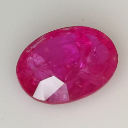 2.86ct Ruby oval cut 10.0x7.6mm