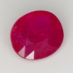 1.03ct Ruby oval cut 6.6x5.8mm