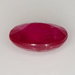 1.03ct Ruby oval cut 6.6x5.8mm