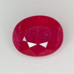 1.22ct Ruby oval cut 6.9x5.4mm