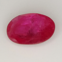 1.72ct Ruby oval cut 9.0x6.7mm