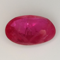 1.72ct Ruby oval cut 9.0x6.7mm