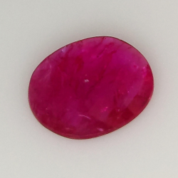 1.29ct Rubino taglio ovale 8.5x7.4mm