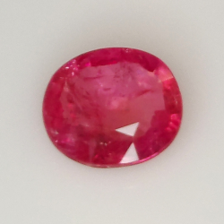 1.30ct Ruby oval cut 7.4x6.4mm