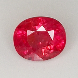 1.15ct Ruby oval cut 6.2x5.2mm