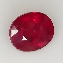 2.16ct Rubino taglio ovale 7.9x6.4mm